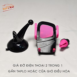 Giá đỡ điện thoại 2 in 1(Giá đỡ đặt taplo kiêm cài cửa gió ô tô)