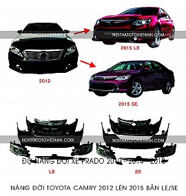 Nâng đời camry 2012 lên 2015 phiên bản LE-SE