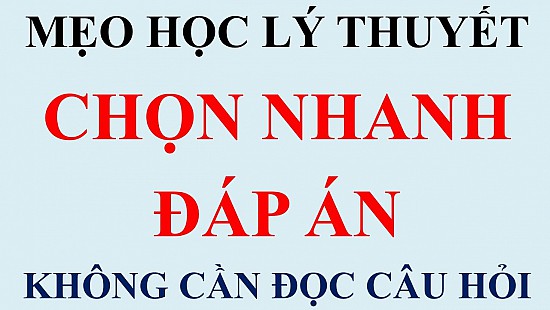 Một số mẹo thi lý thuyết B2 giúp bạn đỗ 100%